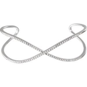 Diamond Criss-Cross Cuff Bracelet - Moijey Fine Jewelry and Diamonds