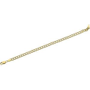 14K Yellow 4mm Solid Charm 7" Bracelet - Moijey Fine Jewelry and Diamonds