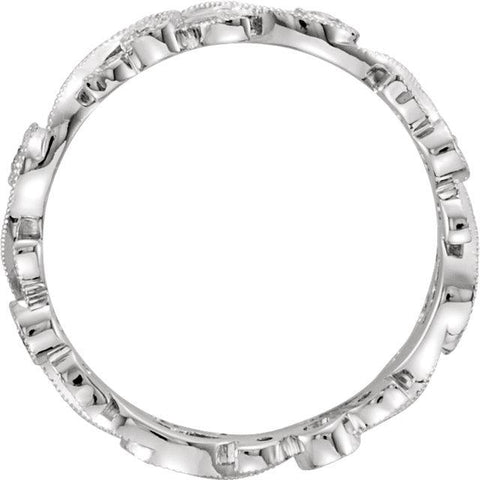 1/4 CTW Diamond Scroll Eternity Band - Moijey Fine Jewelry and Diamonds