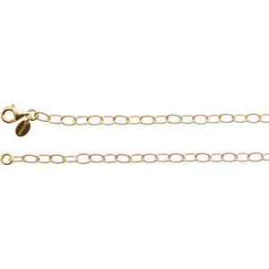 24K Yellow Vermeil 3.5mm Knurled Cable 24" Chain - Moijey Fine Jewelry and Diamonds