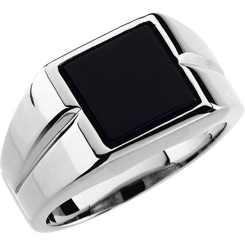 10mm Square Onyx Ring - Moijey Fine Jewelry and Diamonds