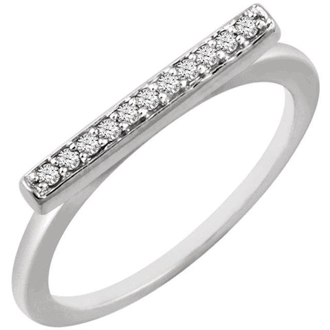 Diamond Bar Ring - Moijey Fine Jewelry and Diamonds