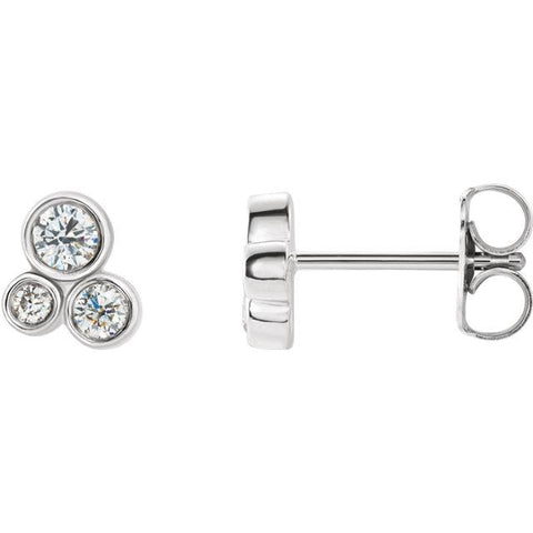 1/5 CTW Diamond Cluster Earrings - Moijey Fine Jewelry and Diamonds