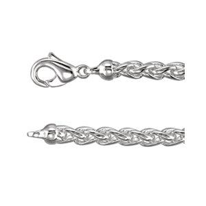 6mm Sterling Silver Wheat Chain - Moijey Fine Jewelry and Diamonds