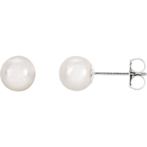 White Akoya Cultured Pearl Earrings - Moijey Fine Jewelry and Diamonds