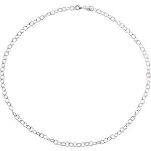Sterling Silver 4.45mm Knurled Cable 18" Chain - Moijey Fine Jewelry and Diamonds
