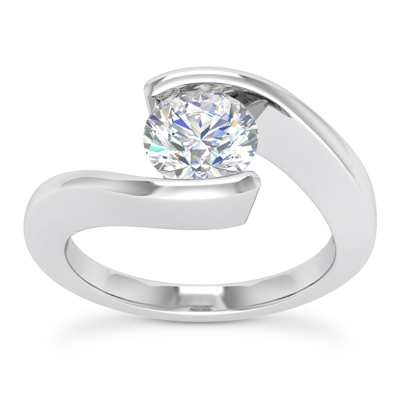 Bypass Tension Engagement Ring Setting